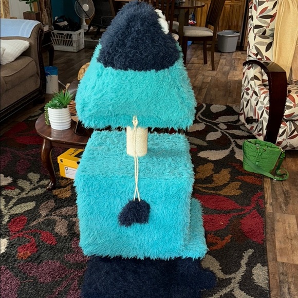 🌹2-in-1 Detachable Multifunctional Cat Tree in Blue and Black - Picture 10 of 11